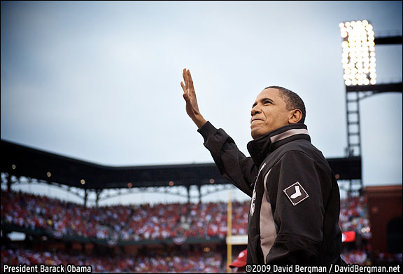 President Barack Obama at the All-Star Game